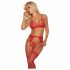 Suspender Lingerie Set (Red) 