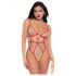 Mapalé - Strappy Bodysuit (Red-Nude)