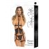 Rene Rofe Rassel Tassle - decorative body harness and thong (black) - S-L