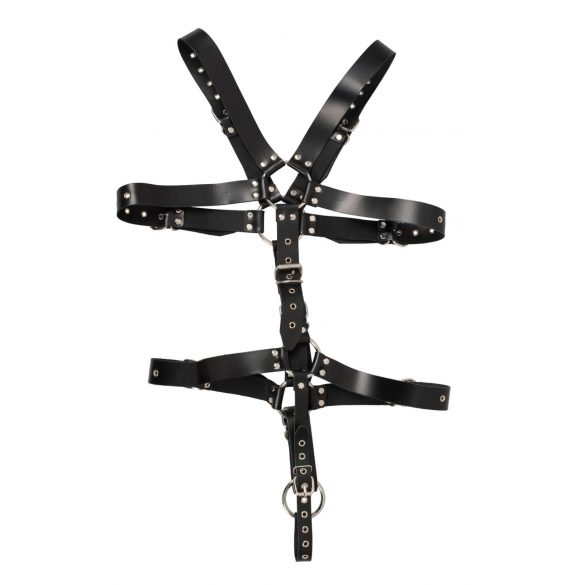 ZADO - Leather Men's Body Harness - Black (S-L) 