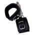 ZADO - Leather Wrist Cuffs with Carabiner (Black) 