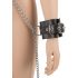 ZADO - Leather Neck-Wrist-Ankle Cuffs Set (Black) 