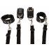 ZADO - Leather Bed Restraint Set (Black) 