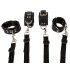 ZADO - Black Leather Bed Restraint Set