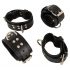 ZADO - Leather Bed Restraint Set (Black) 