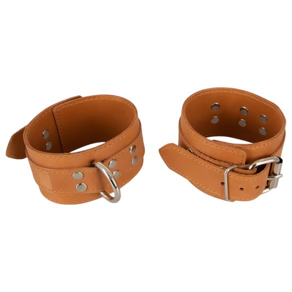 ZADO - Leather Wrist Cuffs (Brown) 