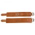 ZADO - Brown Leather Wrist Cuffs