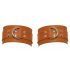 ZADO - Leather Wrist Cuffs (Brown) 