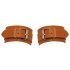 ZADO - Leather Wrist Cuffs (Brown) 