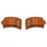 ZADO - Leather Wrist Cuffs (Brown) 