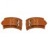 ZADO - Leather Wrist Cuffs (Brown) 