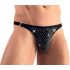 Svenjoyment - Rhinestone Men's Thong (Black)  - M