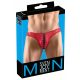 Svenjoyment - Black Lace-up Men's Underwear (Red) 