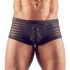 Transparent Striped Boxer Briefs (Black) 