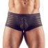 Transparent Striped Boxer Briefs (Black) 