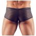 Transparent Striped Boxer Briefs (Black)  - M