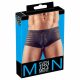 Transparent Striped Boxer Briefs (Black)  - L