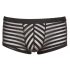 Transparent Striped Boxer Briefs (Black)  - L