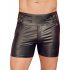 NEK - Long Men's Shorts with Metal Buckle (Black)  - M