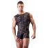 Svenjoyment - Transparent Men’s Bodysuit (Black)  - M