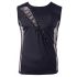 Svenjoyment - Lace-Up Mesh Insert Men's Top (Black)