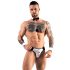 Svenjoyment - Men's Waiter Thong Costume Set (Black-White) 