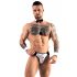 Svenjoyment - Men's Waiter Thong Costume Set (Black-White)  - M