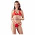 Cottelli - Open Lace Bra Set (Red) 