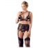 Cottelli Plus Size - Lace Lingerie Trio (Black)