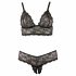 Cottelli Plus Size - Delicate Lace Bra Set (Black) 