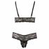 Cottelli Plus Size - Delicate Lace Bra Set (Black) 