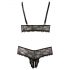 Cottelli Plus Size - Elegant Lace Bra Set (Black)