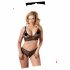 Cottelli Plus Size - Delicate Lace Bra Set (Black)  - XXL