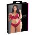 Cottelli Plus Size - Soft Lace Bra Set (Red) 