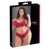 Cottelli Plus Size - Soft Lace Bra Set (Red)