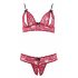 Cottelli - Lace Bra Set (Red) 