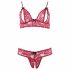 Cottelli - Lace Bra Set (Red) 