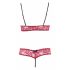 Cottelli - Lace Bra Set (Red) 