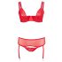 Cottelli Plus Size - Red Versatile Lingerie Set 