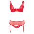 Cottelli Plus Size - Versatile Lingerie Duo (Red)