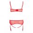 Cottelli Plus Size - Red Versatile Lingerie Set 