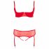 Cottelli Plus Size - Red Versatile Lingerie Set  - 90D/XL