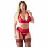 Cottelli Plus Size - Red Versatile Lingerie Set  - 95D/2XL