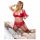 Cottelli Plus Size - Red Versatile Lingerie Set  - 90E/XL