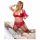 Cottelli Plus Size - Versatile Lingerie Duo (Red) - 95E/2XL