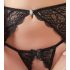 Abierta Fina - Glittering Lace Magic - Bra Set (Black)