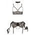 Cottelli Bondage - Lace Lingerie Set (5-Piece)  - XL