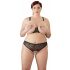 Cottelli Plus Size - Beaded Bra Set (Black) 