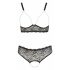 Cottelli Plus Size - Beaded Bra Set (Black) 