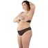 Cottelli Plus Size - Beaded Bra Set (Black)  - XL